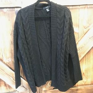 Baggy Black Cardigan Sweater